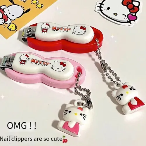 Cortauñas Portátil Hello Kittle, Bonito Dibujo Animado