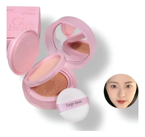 Gege Bear Base Maquillaje Y Polvo Compacto Air Cushion Tono 01