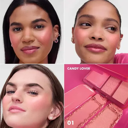 Rubor en Paleta Sephora Collection Cream y Powder Candy Lover, para Todo Tipo de Piel