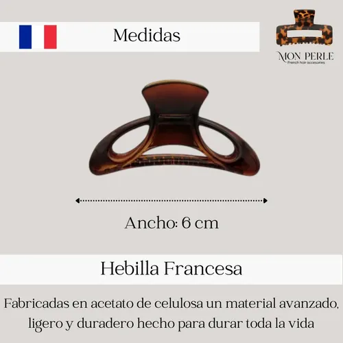 Broche Pelo Frances Ganchos Carey Clip Carey Mediano