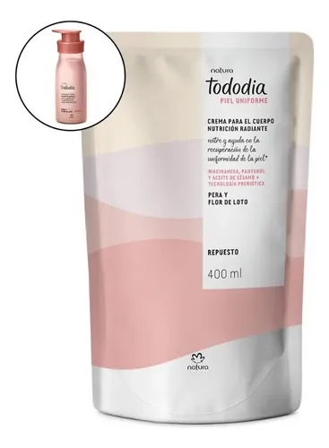 Repuesto Crema Corporal Tododia Piel Uniforme Natura