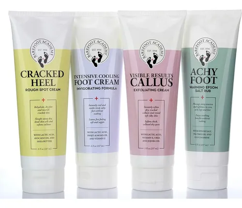Barefoot Academy Crema Exfoliante Para Pies 8 Oz