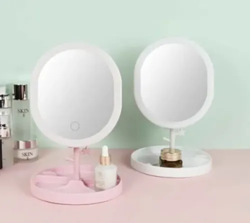 Espejo Maquillaje Luz Led Touch Usb Regulable