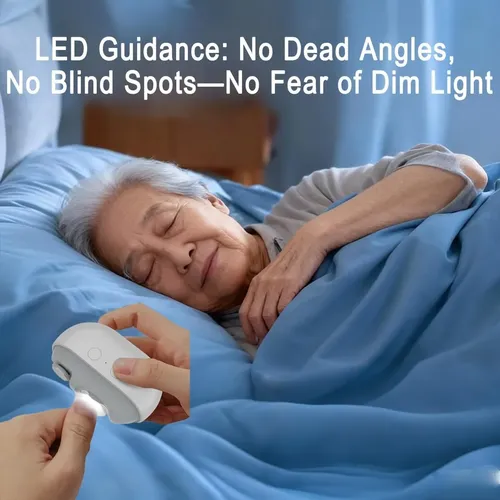 Cortauñas Eléctrico Para Personas Mayores Con Luz Led