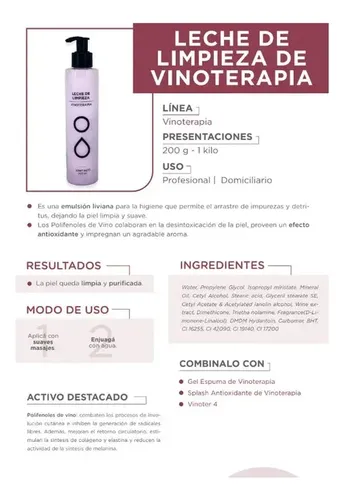 Leche De Limpieza Vinoterapia Icono 250g