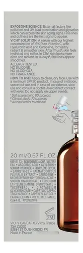 Sérum De Vitamina C Vichy Liftactiv Para Rostro, Antienvejec