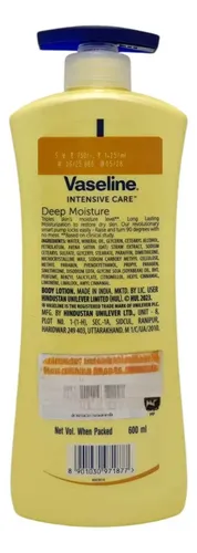 Vaseline Intensive Care Crema Corporal 600ml – Variedades Deep Moisture
