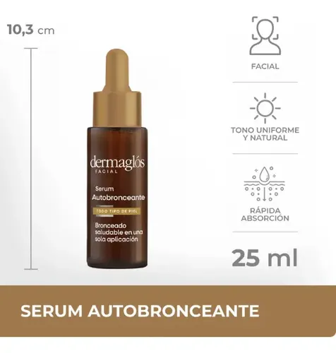 Dermaglós Serum Autobronceante Facial 25 Ml X 6