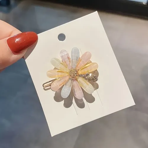 4 Piezas De Horquillas Para El Cabello Con Pétalos De Flores