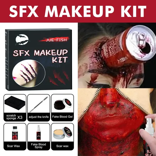 Kit De Maquillaje De Terror For Halloween: Cera, 2026