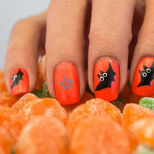 Set De 3 Stickers De Uñas De Halloween Temáticos De Terror