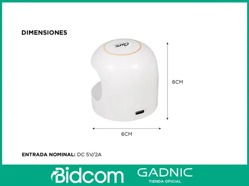 Mini Lámpara Led Uv Gadnic Para Uñas Con Sensor Inteligente