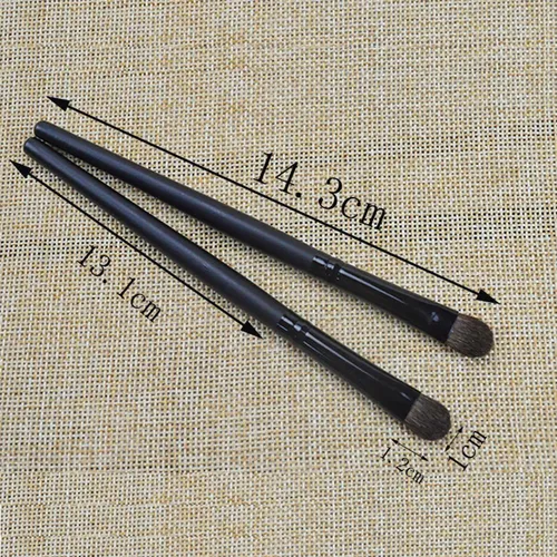 Set De Brochas Para Ojos Con Mango De Madera