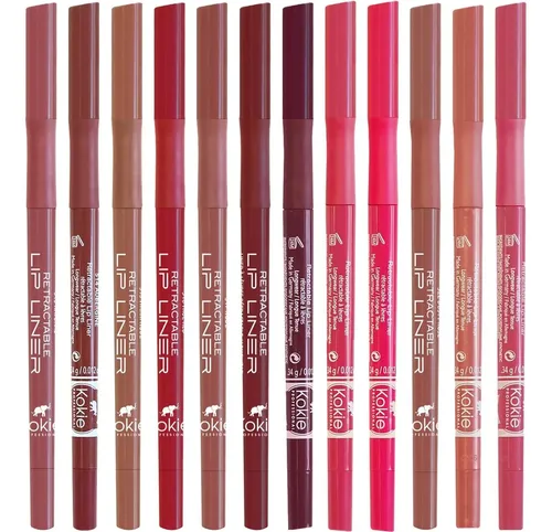Lápiz Delineador De Labios Retráctil Kokie Nude 0.012 Oz