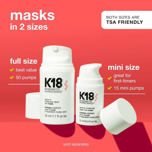 Mascarilla Capilar Reparadora Molecular Sin Enjuague K18 – P