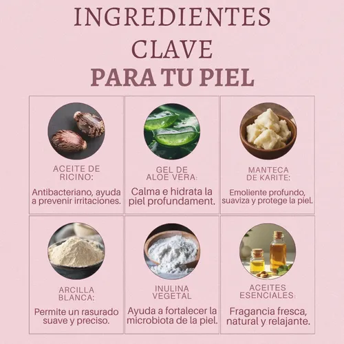 Crema De Rasurar Femenina Vegana Natural Rosas