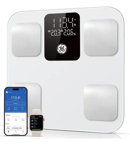 Báscula De Baño Ge Smart Scale Con Bluetooth Para Grasa Corp