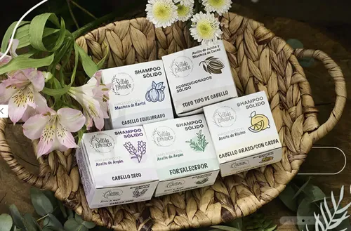 Shampoo Sólido Cabello Graso Sentida Botánica Vegano 60g