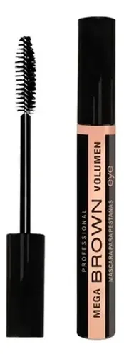 Idi Make Up Mascara De Pestañas Mega Brown Volumen Marron