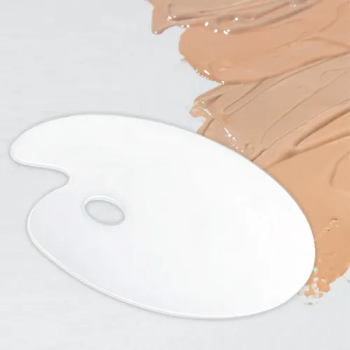 Paleta De Mezcla De Maquillaje, Paleta De Mano, 15cm