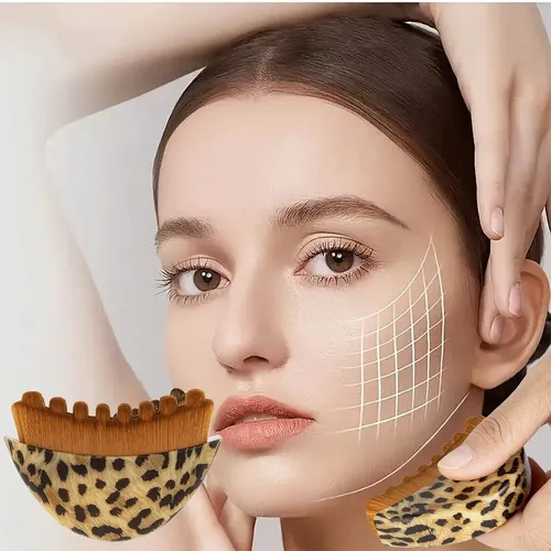 X 2 Brochas Contorno Facial Linfático Masaje Drenaje
