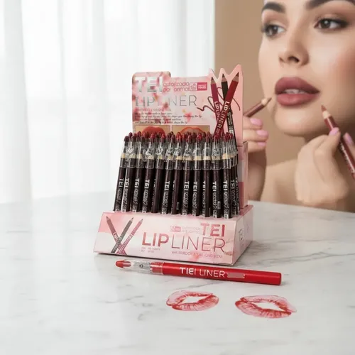 Lapiz Delineador Labial Tei Matte C/ Saca Puntas Make Up X1