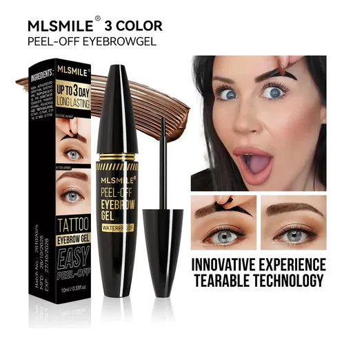 Kit 3 Gel Cejas Peel Off Duración Larga E Impermeable