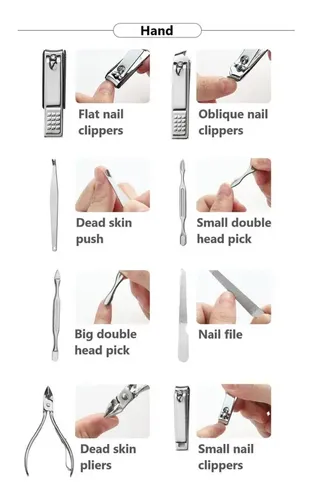 Estuche De Manicura, Cortaúñas, Alicates For Cutículas, Kit