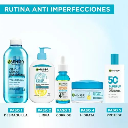 Garnier Crema Limpiadora Expressaclara Ácido Salicílico 250m