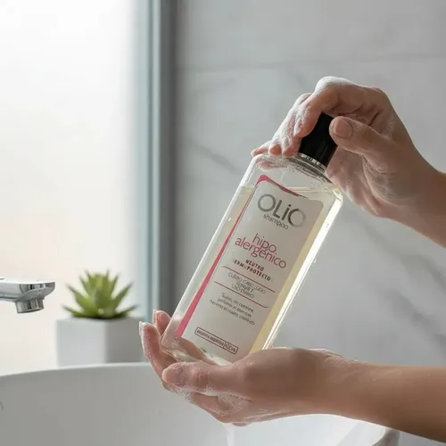 Shampoo Neutro Hipoalergénico Olio Anna Sanctis 420ml Dermoprotector Para Cuero Cabelludo Sensible Sin Perfume Uso Diario Limpieza Suave Cabello Sensible Sin Irritación Shampoo Neutro Hipoalergénico