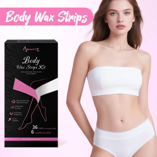 Kit De Tiras De Cera Beauty7 Para Depilación Corporal Y Faci