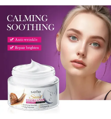 Crema Facial De Colágeno Con Baba De Caracol Antiarrugas 50g Momento De Aplicación Día/noche Tipo De Piel Todo Tipo De Piel