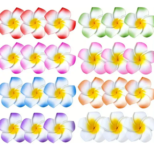 Set De 24 Broches Con Flores Hawaianas, Pinzas Para El Pelo