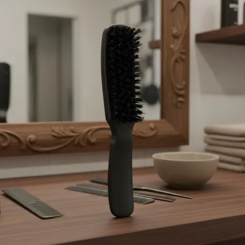 Cepillo De Peinado Para Cabello Y Barba Con Cerdas, Negro
