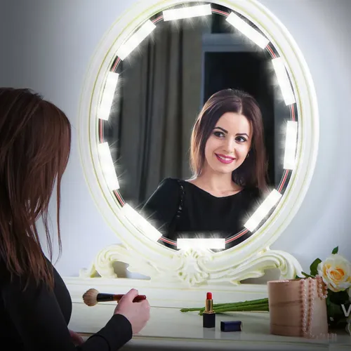 Lamp String Touch Mirror Makeup, 42 Ledes, Luces Led Regulab