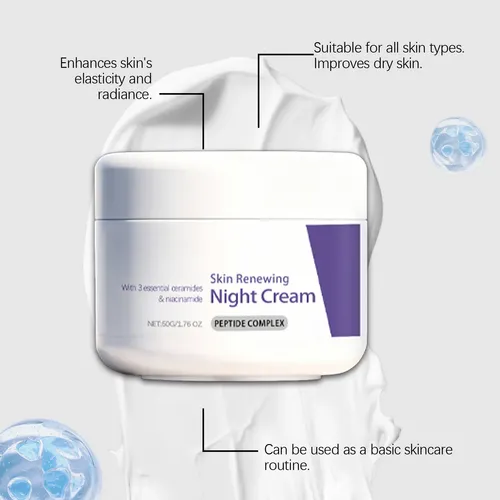 Crema Nocturna Para El Cuidado De La Piel, Suavidad Y Hidrat