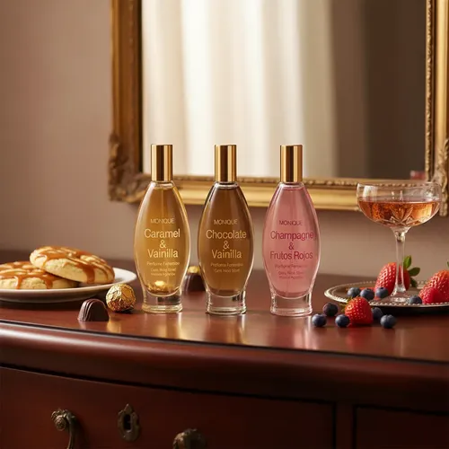 Perfumes Femeninos X3 Chocolate+ Champagne+ Caramelo Monique