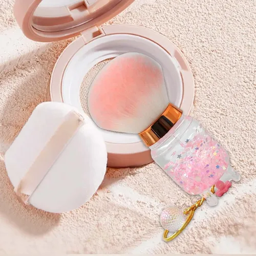 Brocha Para Polvo, Herramienta De Belleza, Brocha De Rosa