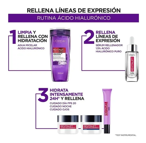 Agua Micelar L’oreal París Revitalift Hialurónico X 200 Ml