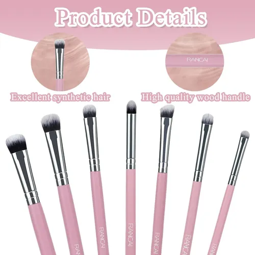 7pcs Eye Makeup Brush Set,portable Eye Brushes,professional