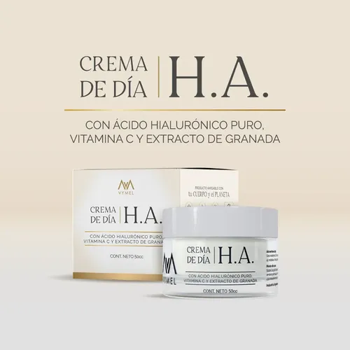 Crema Facial De Dia Con Acido Hialuronico 50gr Vymel Día Todo Tipo De Piel