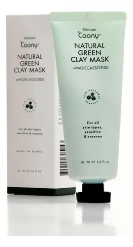 Coony Mascarilla Facial Natural Green Clay Con Arcilla De Ma