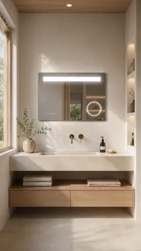 Espejo Baño Led 70×50 Reloj Zoom Antiempañante