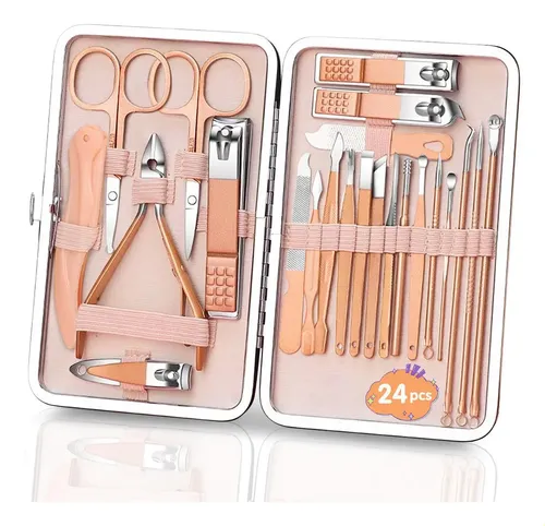 Sk  Manicura Y Pedicura 24 En 1 Set Manicura Profesional