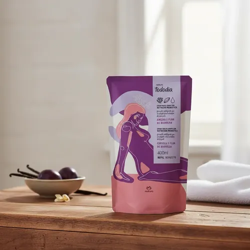 Repuesto Crema Corporal Ciruela Y Flor De Vainilla 400ml