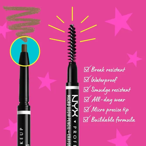 Lápiz Y Gel De Cejas Nyx Micro Brow Complete Set