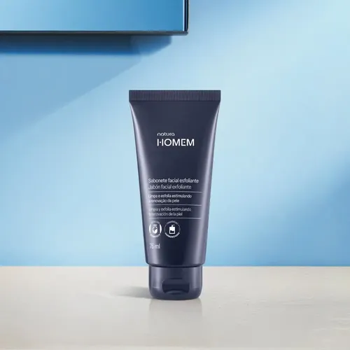 Jabón Facial Exfoliante Homem 75 Ml