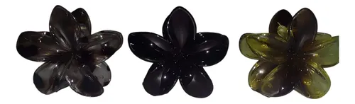 Hebilla Broche De Pelo En Forma De Flor X 3