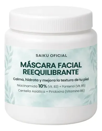Máscara Facial Reequilibrante Niacinamida Y Pantenol 250 Grs