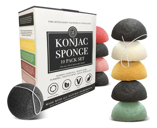 Bare Essentials Living Konjac Sponges Set 10